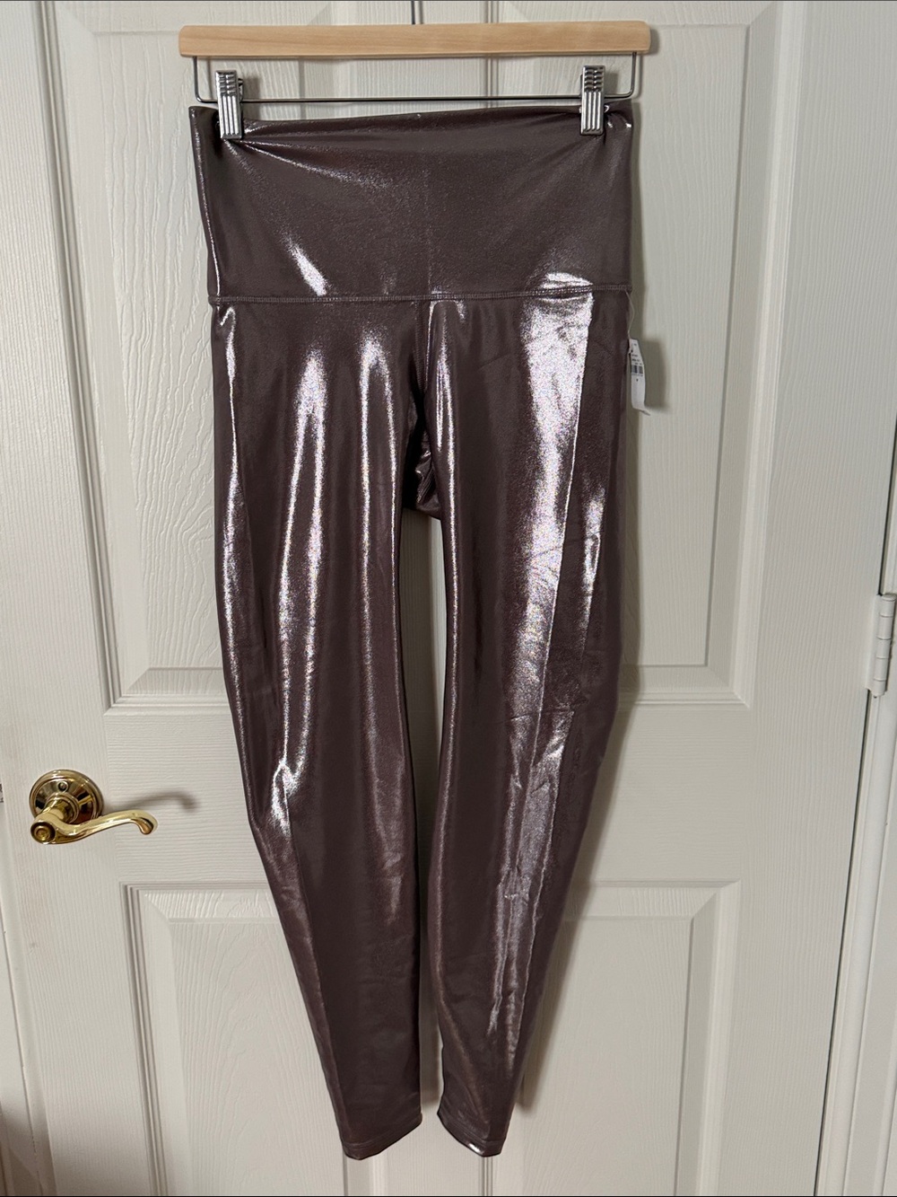 NWT Metallic ultra High-Waist Leggings OLD NAVY medium power soft
